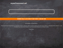 Tablet Screenshot of myonelineaccount.net